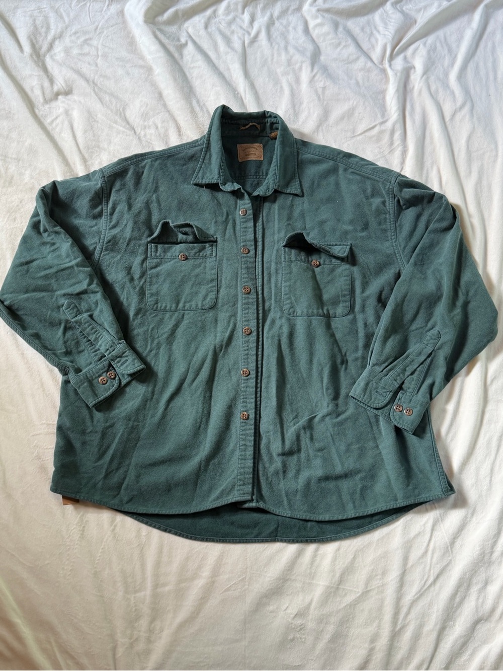 St. John's Bay Green Lightweight Shirt Jacket